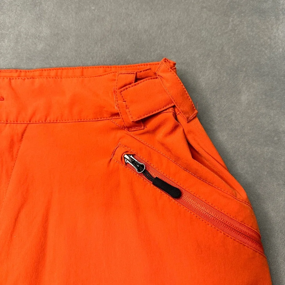 Little Donkey Andy Hiking Pants Mens M Orange Technical Cargo Pockets Excellent